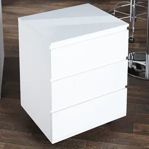 Dunbar 47cm Wide 3 -Drawer Mobile File Cabinet White