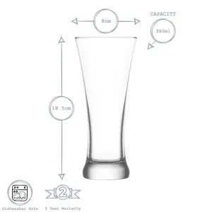 LAV - Sorgum Craft Beverage Glasses - 380ml - Pack of 6