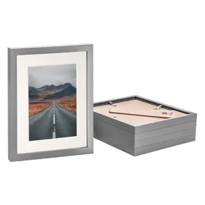 Photo Frames with 5" x 7" Mount - 8" x 10" - Ivory Mount - Pack of 5