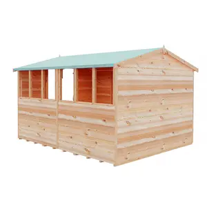 Garden Value 8 Ft. W x 10 Ft. D Overlap Apex Shed No