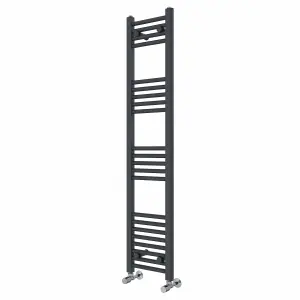 Right Radiators 1400x300 mm Straight Heated Towel Rail Radiator Bathroom Ladder Warmer Anthracite