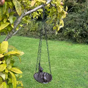 Windsor Cast Iron Stand & Hanging Bird Bath Set