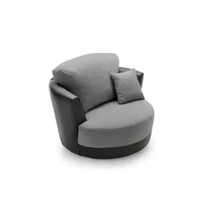 Dylan Swivel Chair in Cool Grey