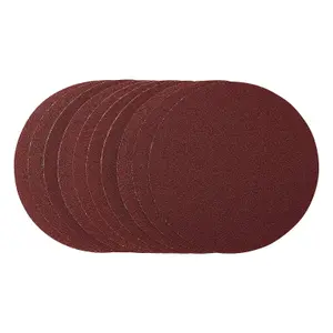 Draper  Sanding Discs, 150mm, PSA, 80 Grit, (Pack of 10) 62994