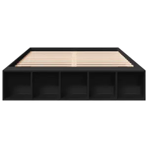 Berkfield Bed Frame without Mattress Black 160x200 cm