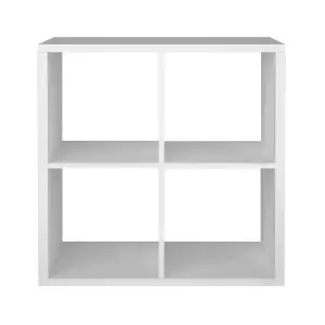 GoodHome Mixxit White Freestanding 4 shelf Cube Shelving unit, (H)734mm (W)735mm