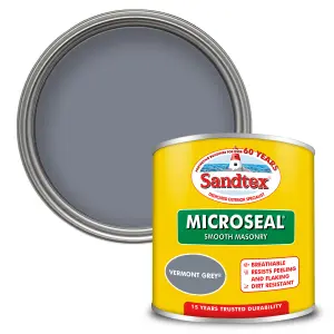 Sandtex Microseal Vermont Grey Matt Masonry paint, 150ml Tester pot