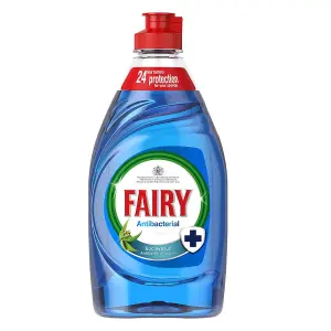 Fairy Platinum Antibacterial Eucalyptus Washing Up Liquid, 383 ml x 3