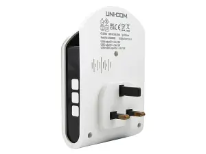 Uni-Com 98443GB+ W96001 Plug-in Door Chime with USB Charger UNC68556