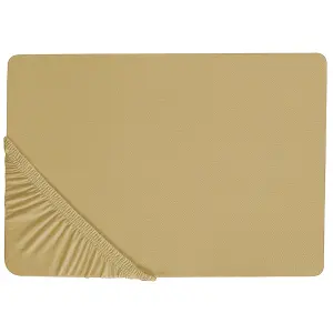 Fitted Sheet JANBU Cotton Olive Green