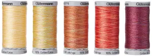 Thread Set: Cotton No.30: 5 x 300m: Yellows and Reds