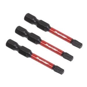 Sealey TRX-Star T25 Impact Power Tool Bits 50mm 3 Pieces Professional AK8243