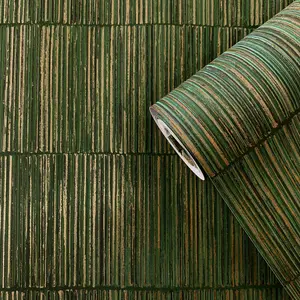 Galerie Boutique Collection Shimmery Geometric Bamboo Stripe Wallpaper