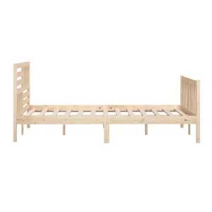 Berkfield Bed Frame Solid Wood 180x200 cm Super King