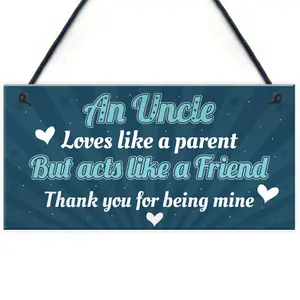 Red Ocean Quirky Birthday Christmas Gifts For Uncle Hanging Plaque From Niece Newphew Thank You Gift