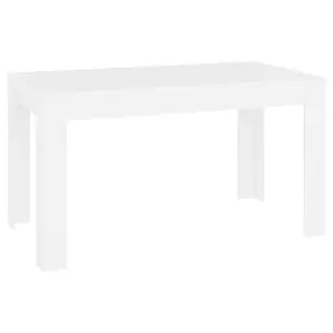 Gille Dining Table 140 x 74.5 x 76 cm Engineered Wood Brown Oak / White