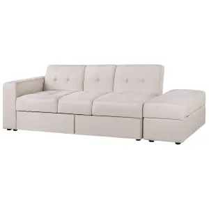 Beliani Modern Sofa Bed FALSTER Beige