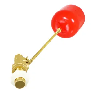 SPARES2GO Toilet Float Valve 1/2" Part 1 BS1212/1 High Pressure Side Entry 4 1/2" Plastic Cylinder Kit