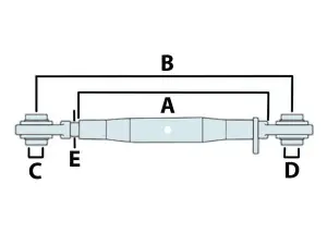 Tractor Top Link CAT 0-0 (190MM Tube Agricultural Farm Universal Linkage Hydraulic)