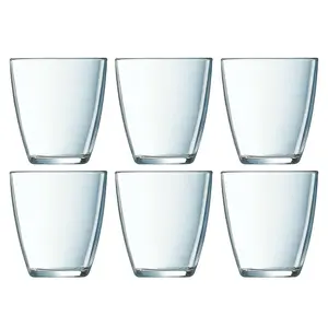 URBNLIVING 9cm Height Set of 6 Glassware Drinking Glass 250ml