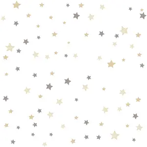 Galerie Little Explorers 2 Silver Stars Wallpaper Roll