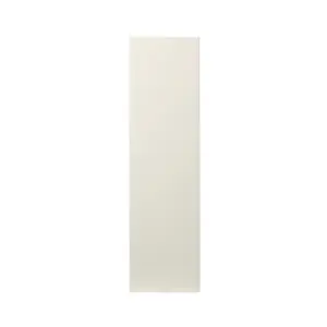 GoodHome Stevia Gloss cream Slab Tall wall Cabinet door (W)250mm (H)895mm (T)18mm