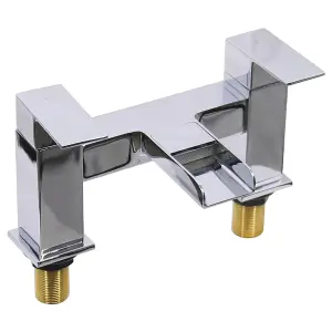 SunDaze Bathroom Bath Filler Mixer Tap Square Tub Lever Faucet Chrome