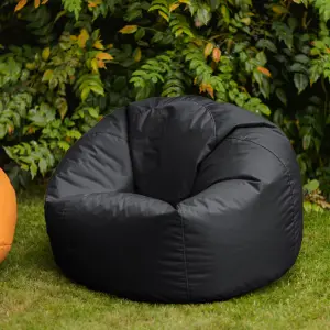 Veeva Classic Indoor Outdoor Bean Bag Black Bean Bag Chair