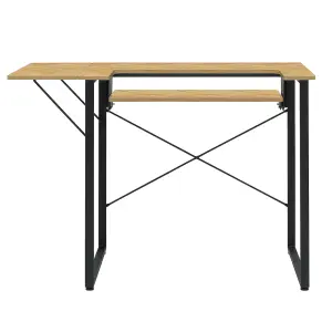 Dart Sewing Machine Table With Folding Top In Charcoal Black / Ashwood