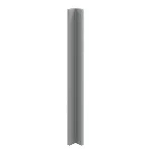 GoodHome Alpinia Matt Slate Grey Painted Wood Effect Shaker Matt slate grey wood effect Standard Corner post, (W)59mm