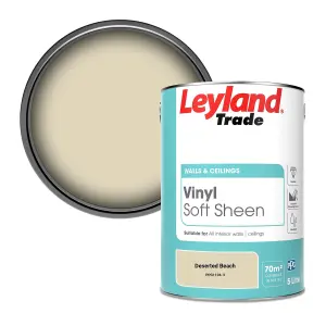 Leyland Trade Vinyl Soft Sheen Walls & Ceilings Emulsion Paint Deserted Beach (PPG1104-3) - 5L