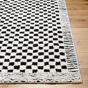 EKTA Skandi Checkered Runner Rug  80 x 220 cm