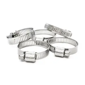 Pisces 5 Pack 22-32mm Stainless Steel Clips for 25mm hose