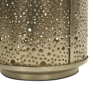 Beliani Glam Lantern CORFU Metal Gold