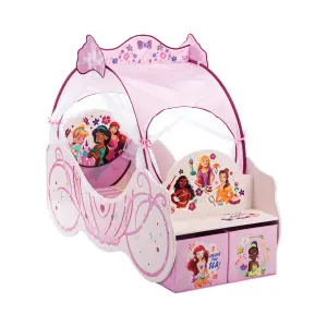 Disney Princess Carriage Toddler Bed: Sturdy Engineered Wood Construction, Fits 140cm x 70cm Mattress (Mattress not included)