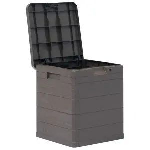 vidaXL Garden Storage Box 90 L Brown