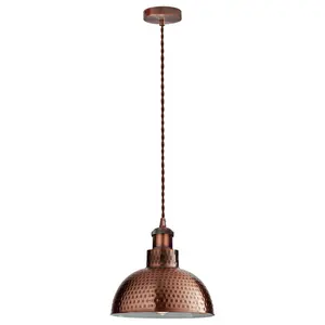 Kronos 1 - Light Dome Pendant Copper