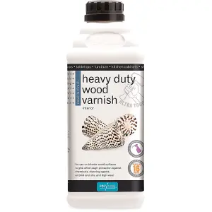 Polyvine Heavy Duty Interior Wood Varnish Dead Flat 1L