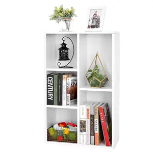 Arkwright 5 Grid Bookcase White