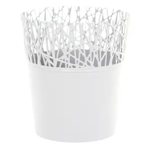 URBNLIVING 160cm Width Plastic Flower Plant Garden Indoor Outdoor Herb Planter Pots Modern White Large