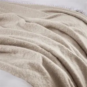 DUSK Mohair Style Sofa Throw 1.5m X 2m - Natural