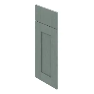 GoodHome Alpinia Painted Matt green wood effect Shaker Drawerline door & drawer front 300mm