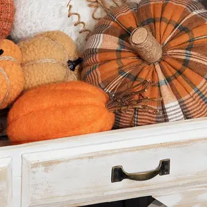 The Satchville Gift Company Orange Wool Pumpkin