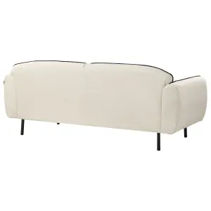 Fabric Sofa with Ottoman Light Beige TONSBERG