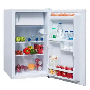 SIA LFIWH 48cm White Free Standing Under Counter Fridge With 3 star Ice Box