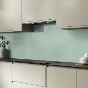 Splashwall Grey & Green Aluminium Splashback, (H)750mm (W)2440mm (T)4mm