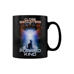 Close Encounters of the Purred Kind Mug Black (One Size)