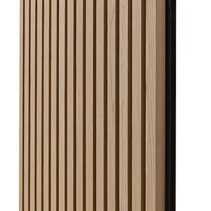 Naturewall SlatWall Midi Natural Oak - 120cm x 60cm on Black Felt