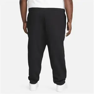 Nike Solo Swoosh Men's Fleece Trousers - Black - Cotton/Polyester