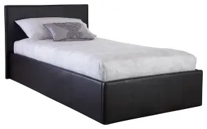 GFW Side Lift Ottoman Bed 90cm Single Black